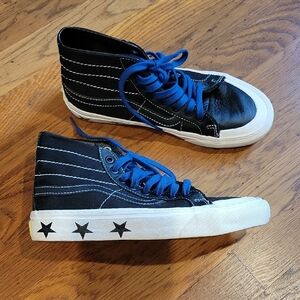 Vans Black High-Top Sneakers with White Accents